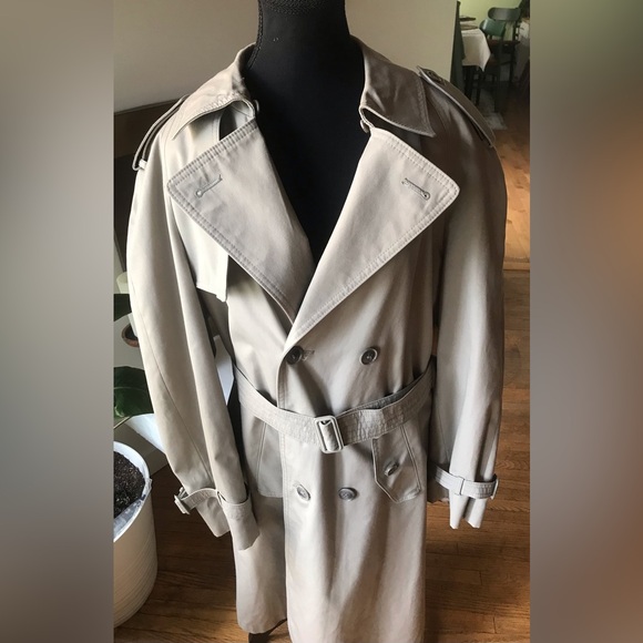 Vintage Double Breasted, Belted, Long Trench Coat EUR 40 - Picture 2 of 12